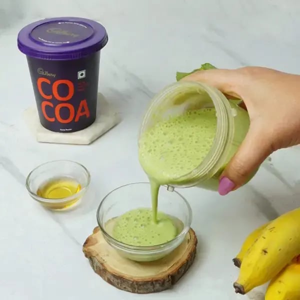 Cocoa Spinach Drink - Transfer ¼ cup of the drink