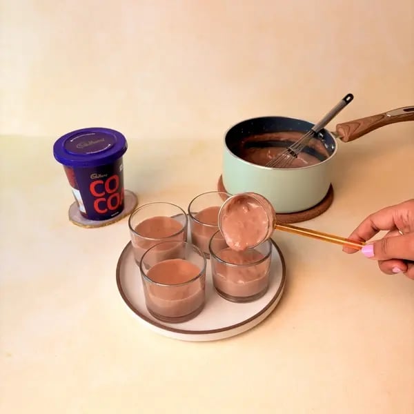 Cocoa Whipped Coffee Cloud Pudding - Stirring Vanilla Extract