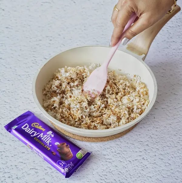 Coconut Laddoo With Dairy Milk And Jaggery-Keep on cooking
