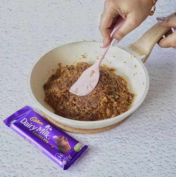 Coconut Laddoo With Dairy Milk And Jaggery-Remove from the heat