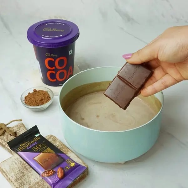 Cold Cocoa Dates Milkshake - Let it cool for some time