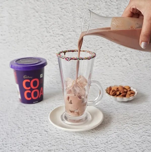 Cold Cocoa with Nuts & Dates - Guilt-free cold cocoa drink