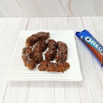 Crispy Banana Fritters with Oreo Crumbs