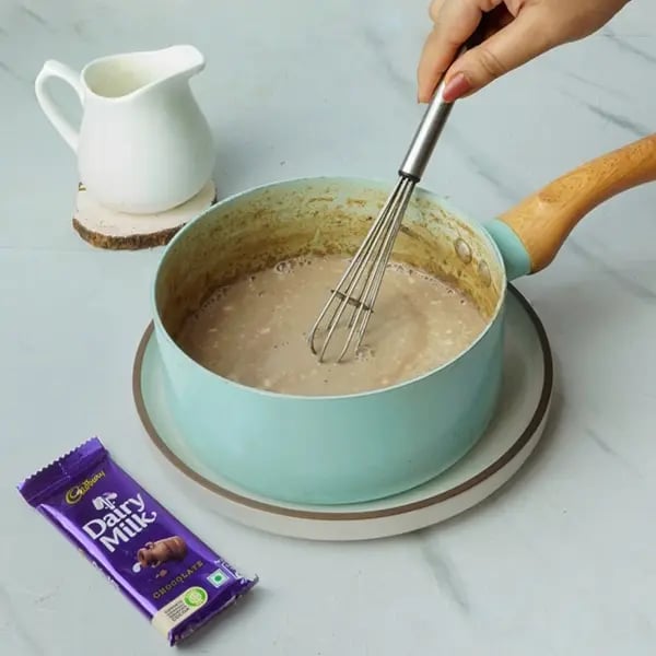 Dairy Milk Mishti Doi -With a whisk