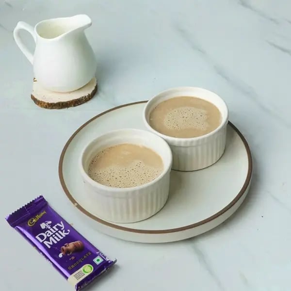 Dairy Milk Mishti Doi -Now pour the mixture