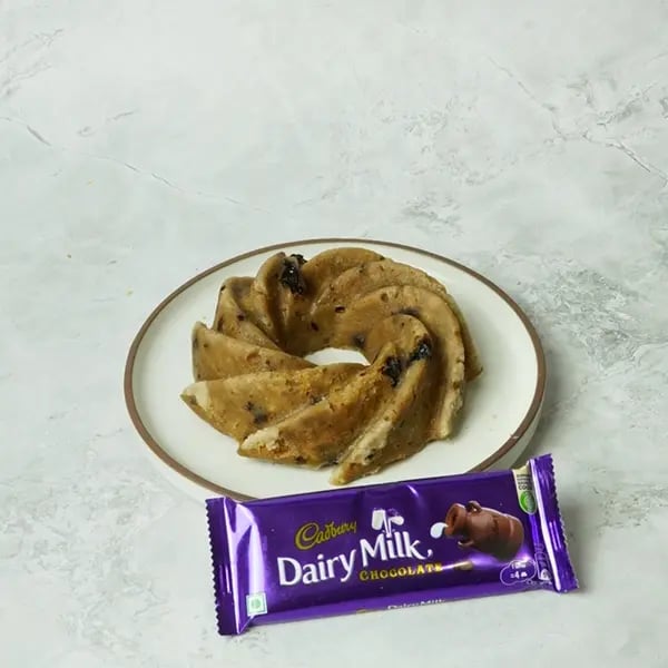 Dairy Milk Carrot Cake-Let it cool a little