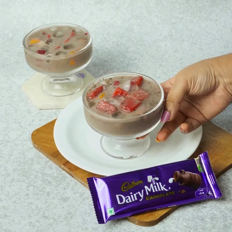 Dairy Milk Chocolate Pearl Mixed Fruit Hwachae Recipe