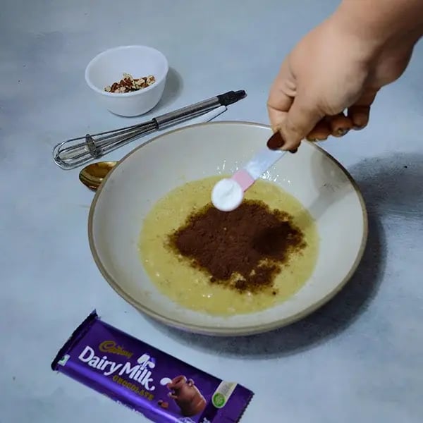 Dairy Milk Chocolate Pecan Brownie - Add baking powder