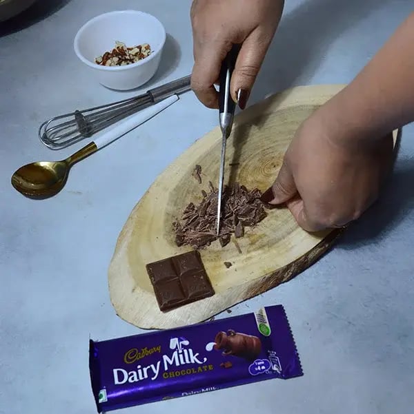 Dairy Milk Chocolate Pecan Brownie - Chop Cadbury dairy milk chocolate
