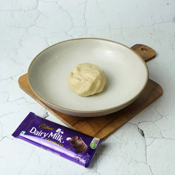 Dairy Milk Coconut Karanji-Add milk in parts