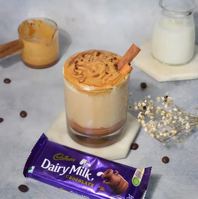 Daiy Milk Dalgona Iced Chocolate Coffee Recipe