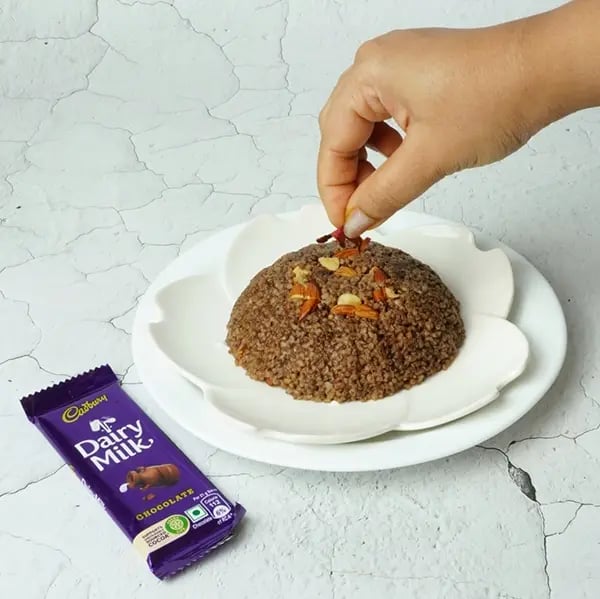 Dairy Milk Dry Fruits Lapsi-Transfer the cooked lapsi