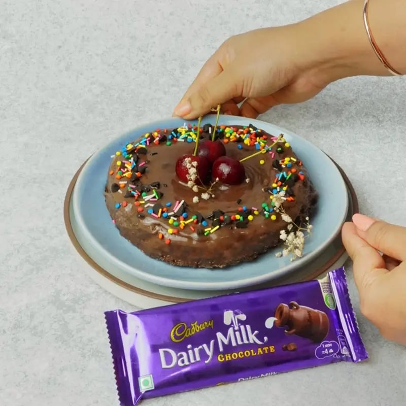 Daiy Milk Eggless Cake with Cocoa Recipe