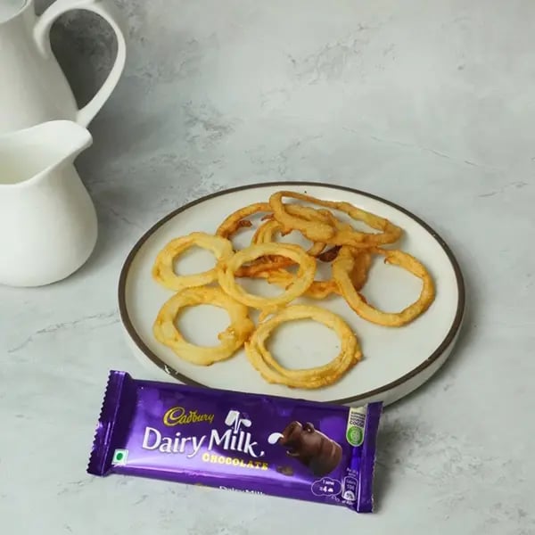 Dairy Milk Glazed Sel Roti- Remove and drain on a plate