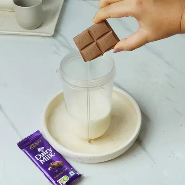 Dairy Milk Greek Yogurt and Walnut Shake - Break Cadbury Dairy Milk chocolate