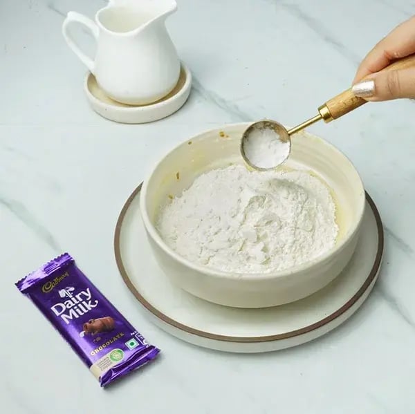 Dairy Milk Heart Shaped Sugar Cookies - Add cornstarch