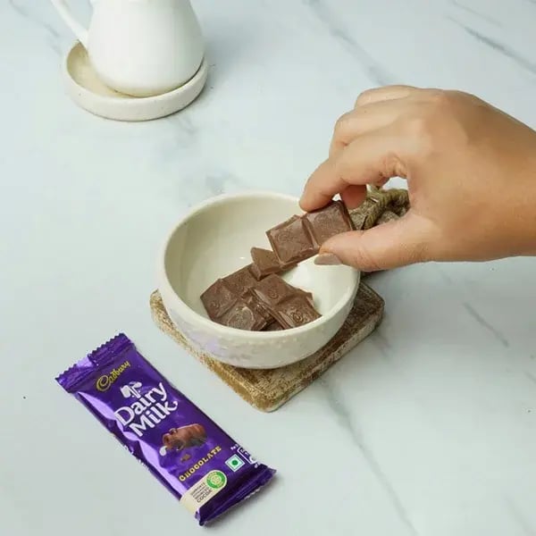 Dairy Milk Heart Shaped Sugar Cookies - Break Dairy Milk chocolates