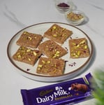 Dairy Milk Infused Thandai Kalakand