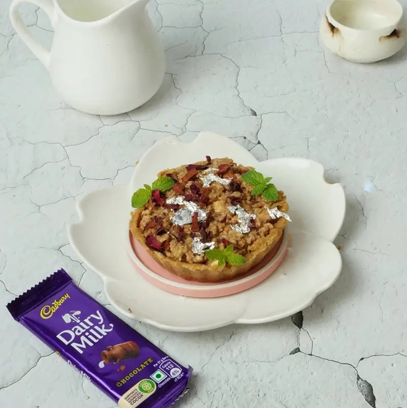 Dairy Milk Kalakand Tart Recipe
