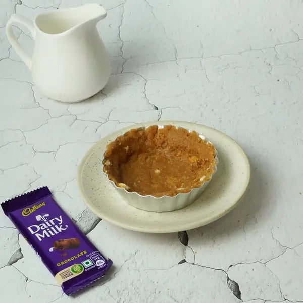 Dairy Milk Kalakand Tart-Transfer the biscuit mixture