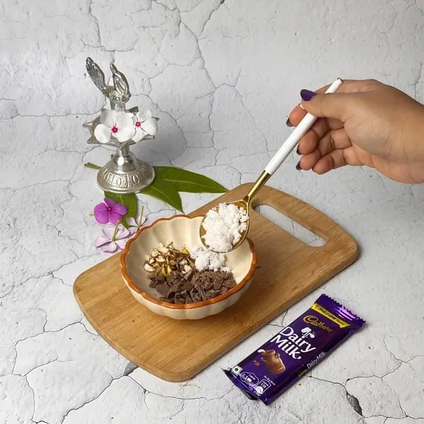 Dairy Milk Kozhukattai: A Chocolatey Twist To The Traditional Festive Sweet - Mixing Rice Flour