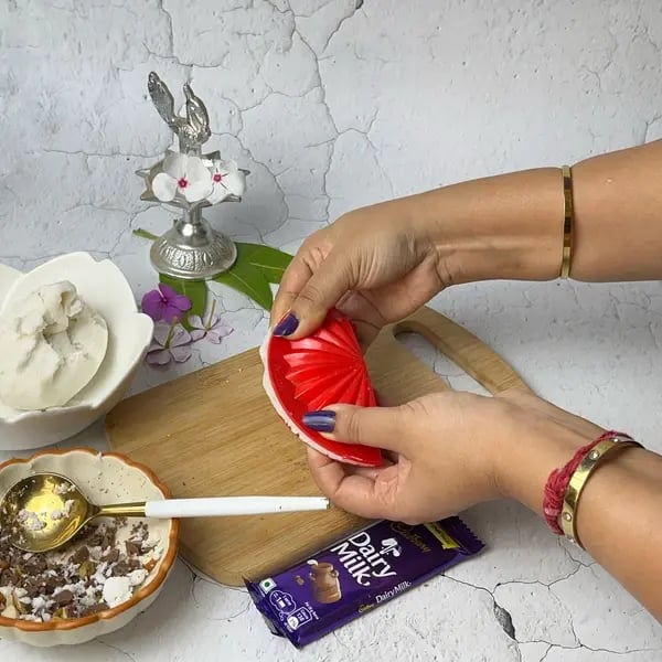 Dairy Milk Kozhukattai: A Chocolatey Twist To The Traditional Festive Sweet - Shaping Filled Dough