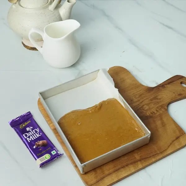 Dairy Milk Layered Pistachio Raisin Mysore Pak-Once it is ready turn off the gas