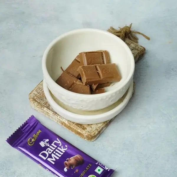 Dairy milk Makhana Dry fruits Laddu-Melt Cadbury Dairymilk