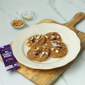Dairy Milk Malpua with Cashew and Almonds