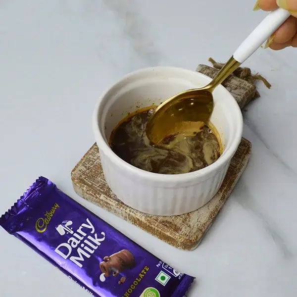 Dairy Milk Marble Coffee Cake - Mix coffee powder