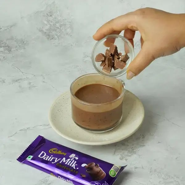 Dairy Milk Quick Mug Cake With Nuts - Add chopped pieces of Dairy Milk chocolate