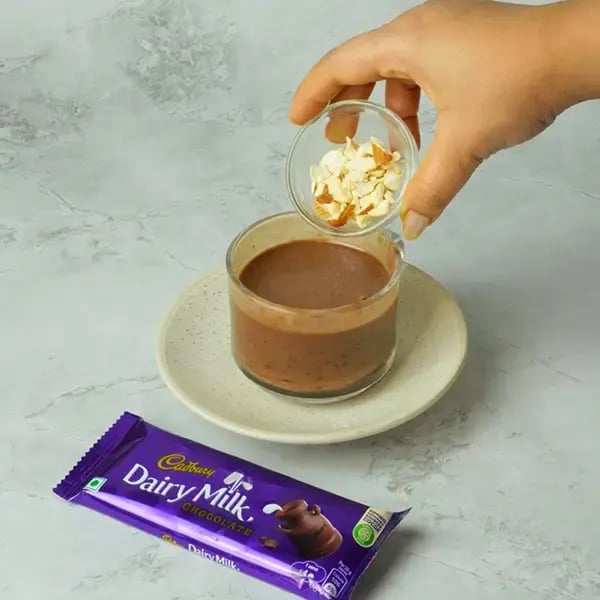 Dairy Milk Quick Mug Cake With Nuts - Add the chopped nuts