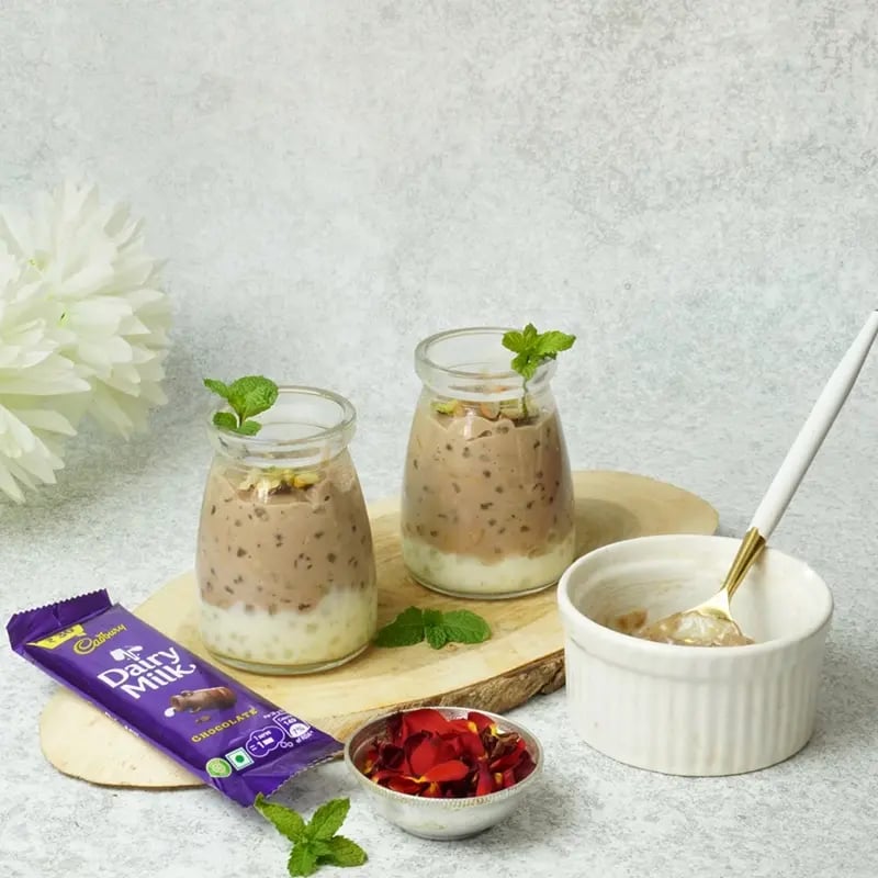 Daiy Milk Saudana Pudding fo Navati Recipe