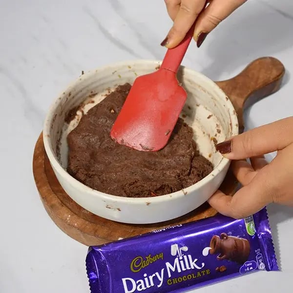 Dairy Milk Salted Caramel Cashew Brownie - Combine it all together
