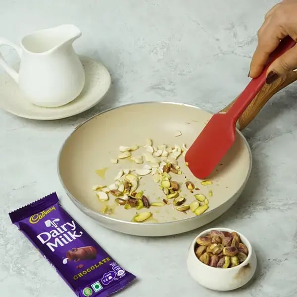 Dairy Milk Sheer Khurma for Eid - Add some more ghee and chopped dry fruits