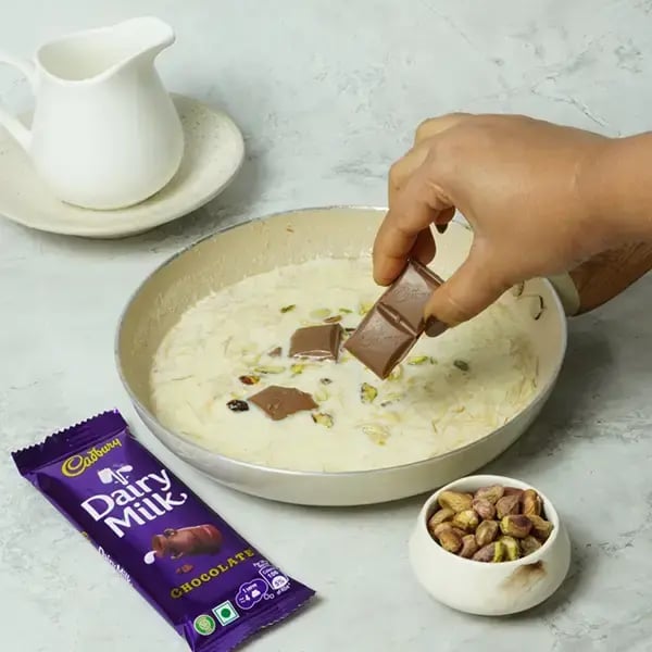 Dairy Milk Sheer Khurma for Eid - Add Cadbury Dairy Milk chocolate