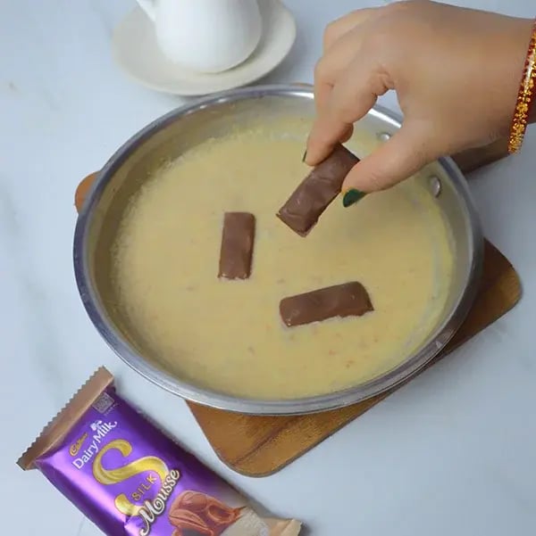 Dairy Milk Silk Chocolate &amp; Date Payasam - Add Cadbury Dairy Milk Silk chocolate