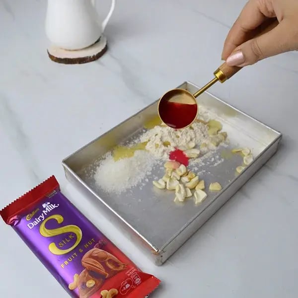 Dairy Milk Silk Dates Payasam with Rose Cashew Crumble - Add sugar
