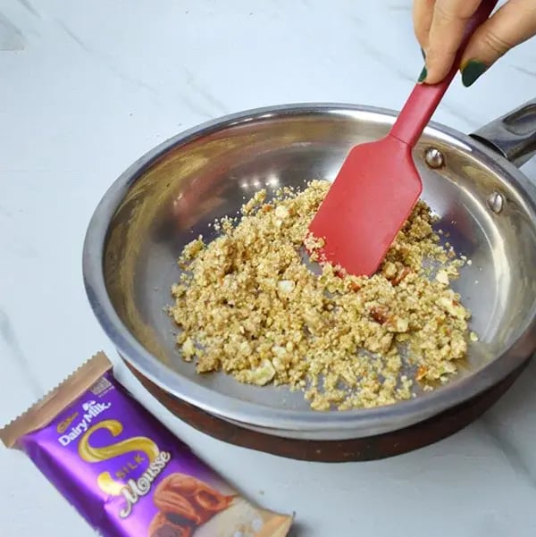 Dairy Milk Silk Dry Fruits Halwa - Cook for at least 1 minute