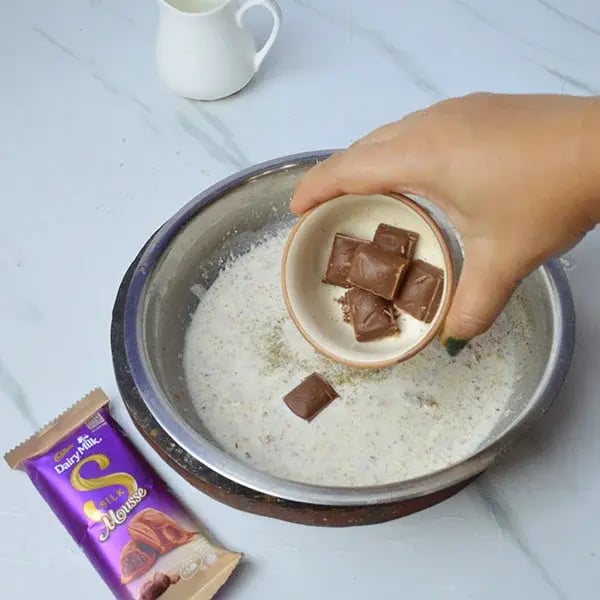 Dairy Milk Silk Dry Fruits Halwa - Add Dairy Milk chocolate
