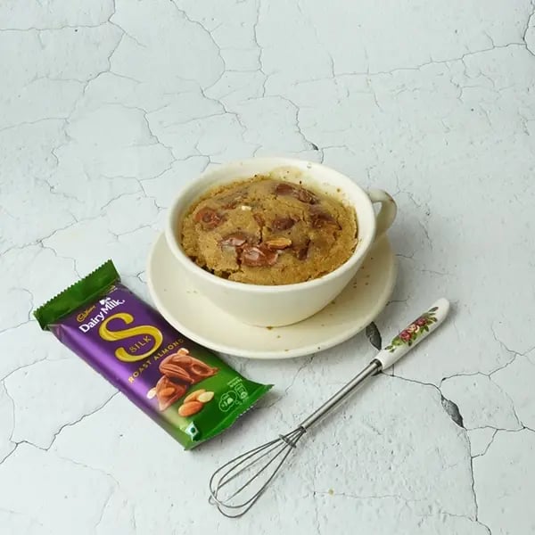 Dairy Milk Silk Gingerbread Mug Cake-Bake it at 180°C