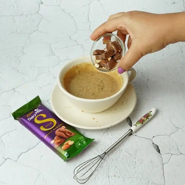 Dairy Milk Silk Gingerbread Mug Cake-Mix until combined