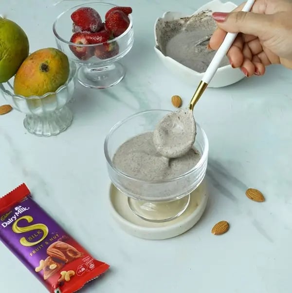 Dairy milk Silk Greek Yogurt Fruit Parfait-Add half the Greek chocolate