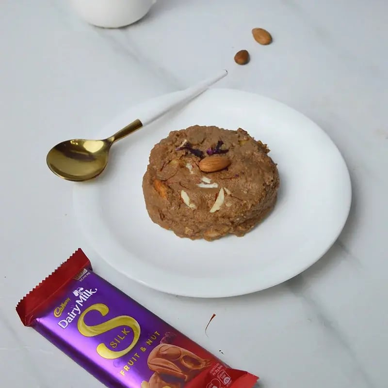 Daiy Milk Silk Rich and Ceamy Badam Halwa Recipe