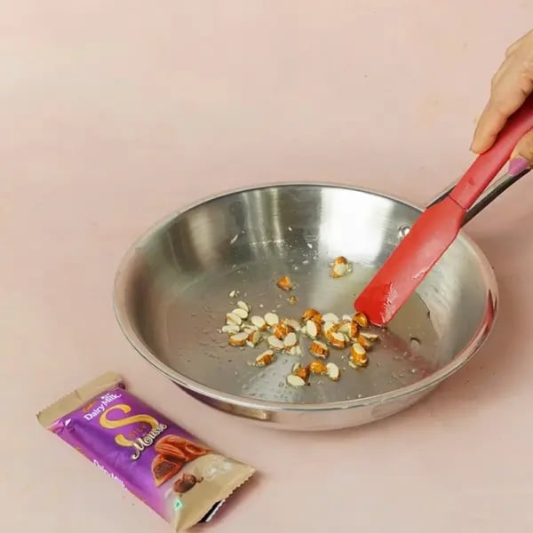 Dairy Milk Silk Samak Rice Kheer for Kali Puja-Heat ghee in a medium-sized pan