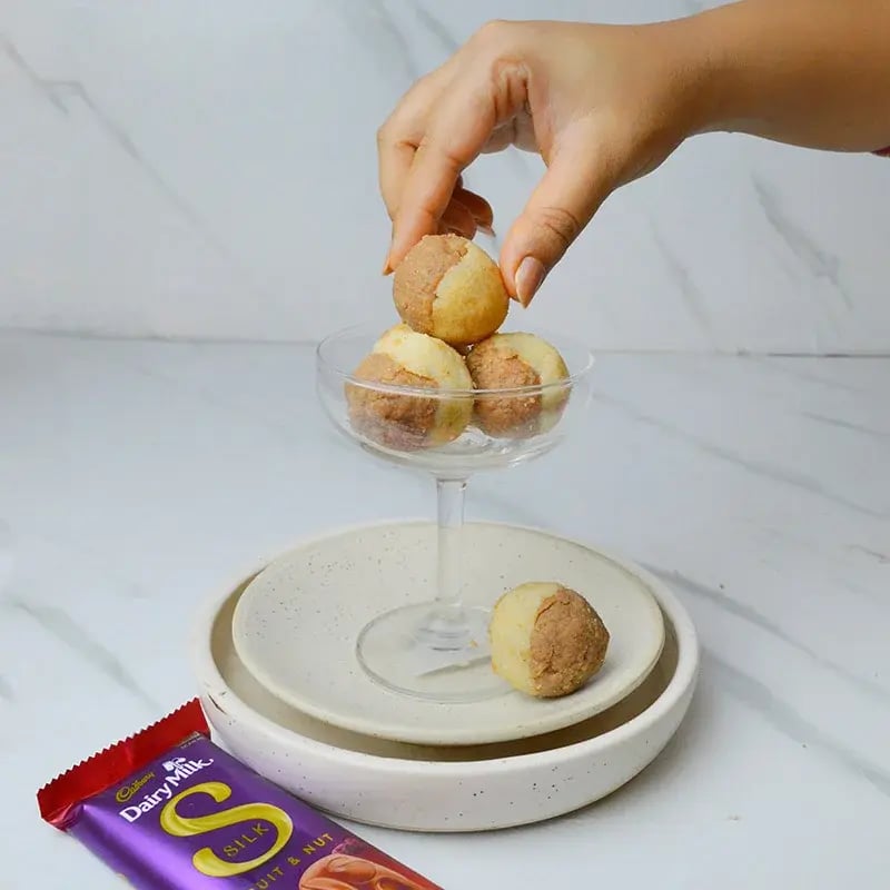Daiy Milk Silk Two-in-One Coconut Laddoo Recipe