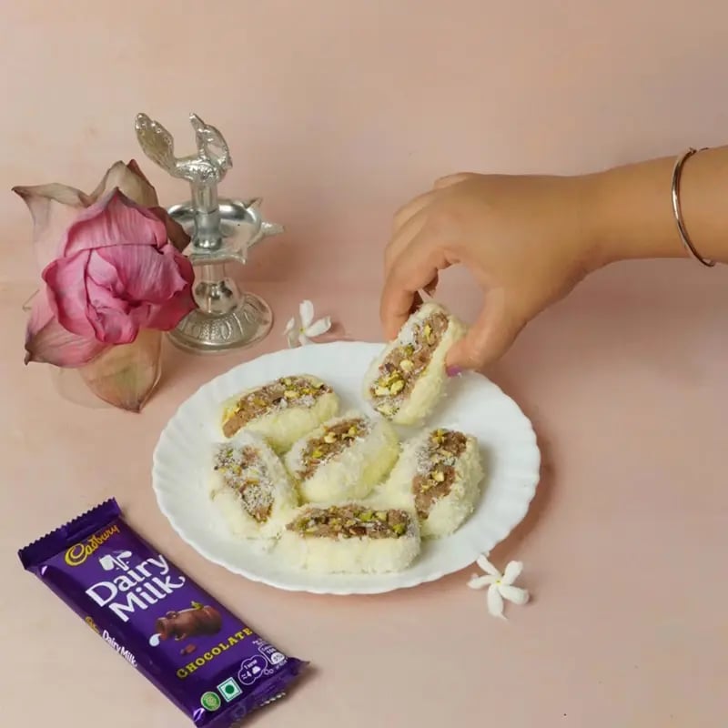 Daiy Milk Two-in-One Chomchom fo Kali Puja Recipe