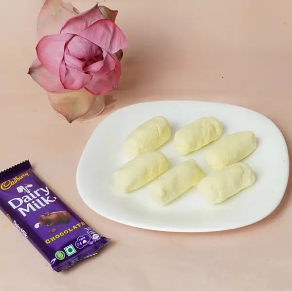 Dairy Milk Two-in-One Chomchom for Kali Puja-After you finish kneading