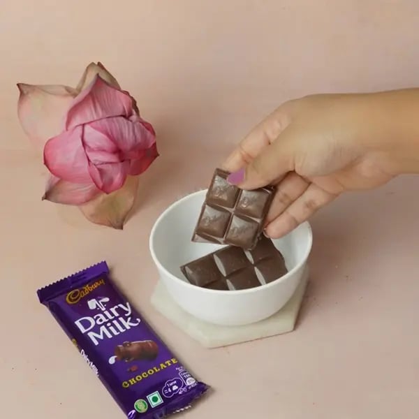 Dairy Milk Two-in-One Chomchom for Kali Puja-Microwave Dairymilk chocolate