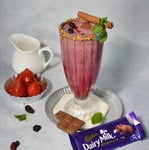 Dairy Milk Vanilla Berry Milkshake